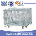 High Quality Warehouse Wire Container With 4 Wheels